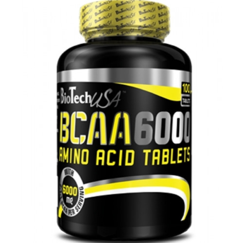 Амінокислоти BioTech USA BCAA 6000 (100 таблеток)