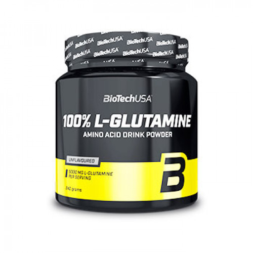 Глютамін BioTechUSA 100% L-Glutamine 240 грам