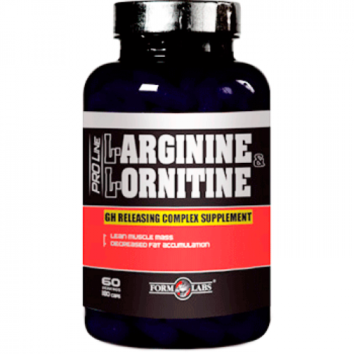 Аргінін і Орнитин, L-Arginine & L-Ornithin 180 капс