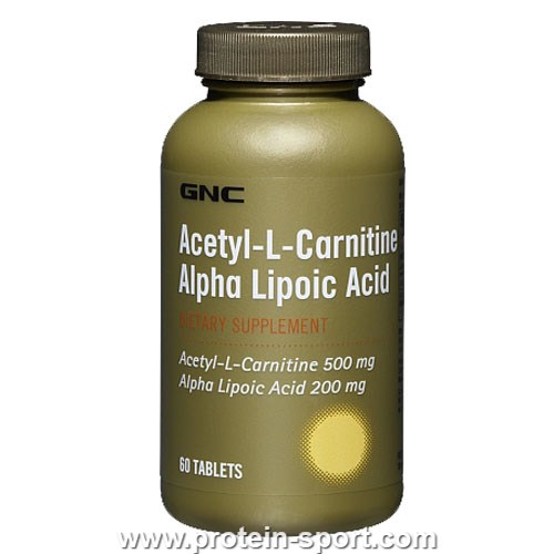 Ацетил Л-Карнітин, ACETYL-L-CARNITINE ALPHA LIPOIC ACID 60 капс