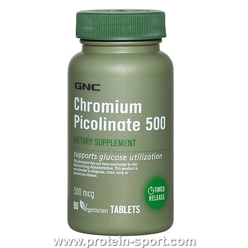 Хром Пиколинат, Chromium Picolinate 500 (90 табл)