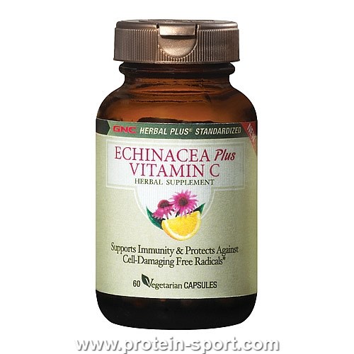 Вітамін С з ехінацеєю Herbal Plus Standardized Echinacea Plus Vitamin C 60 капс