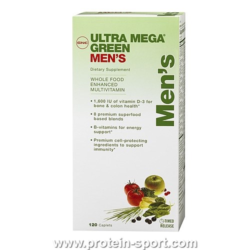 Мультивітаміни для чоловіків Ultra Mega GREEN MEN`S 120 табл