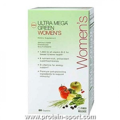 Комплекс Вітамінів для Жінок Ultra Mega GREEN WOMENS 60 табл