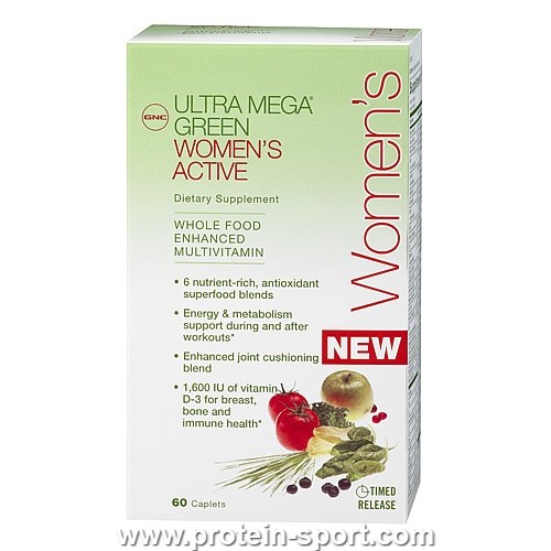 Вітаміни для Жінок Ultra Mega GREEN WOMENS ACTIVE 60 табл