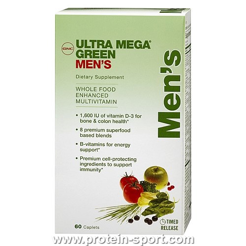Вітаміни для чоловіків Ultra Mega GREEN MEN`S 60 табл