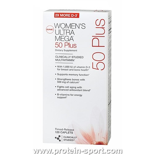 Вітаміни для жінок після 45, WOMEN`S ULTRA MEGA 50 PLUS 120 табл