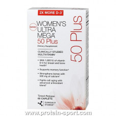 Комплексные витамины для женщин, WOMEN`S ULTRA MEGA 50 PLUS 60 табл