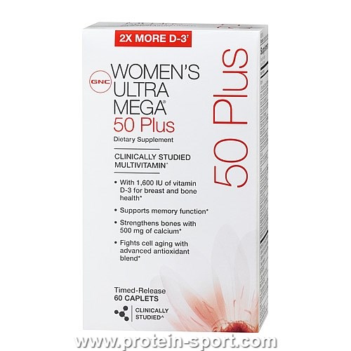 Комплексні вітаміни для жінок, WOMEN`S ULTRA MEGA 50 PLUS 60 табл