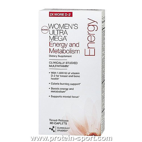 Вітаміни для жіночого здоров'я, WOMEN`S ULTRA MEGA ENERGY & METABOLISM 180 табл