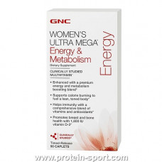 Витамины от усталости для женщин, WOMEN`S ULTRA MEGA ENERGY & METABOLISM 90 табл