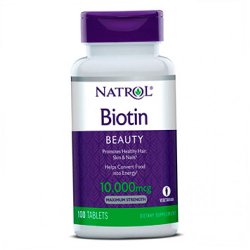 Біотин, Biotin 10000mcg Maximum Strength Natrol 100 таблеток