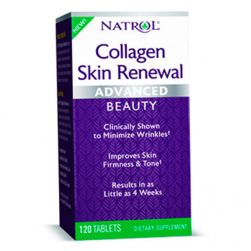 Колаген Natrol Collagen Skin Renewal Advanced 120 таблеток