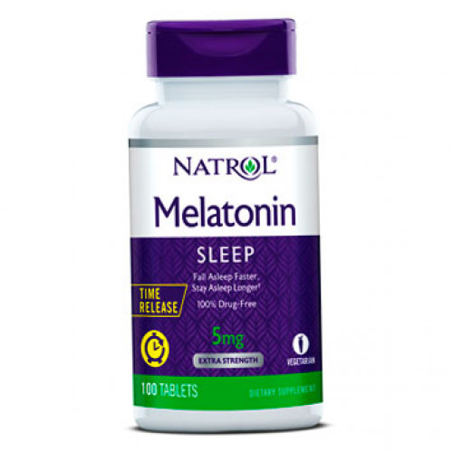 Мелатонін 5 мг, Melatonin 5mg T-R Natrol 100 табл