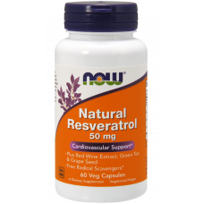 Резвератрол Natural Resveratrol 50mg Now Foods 60 капсул