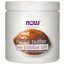 Масло какао с маслом жожоба Now Foods Cocoa Butter with jojoba oil 192мл