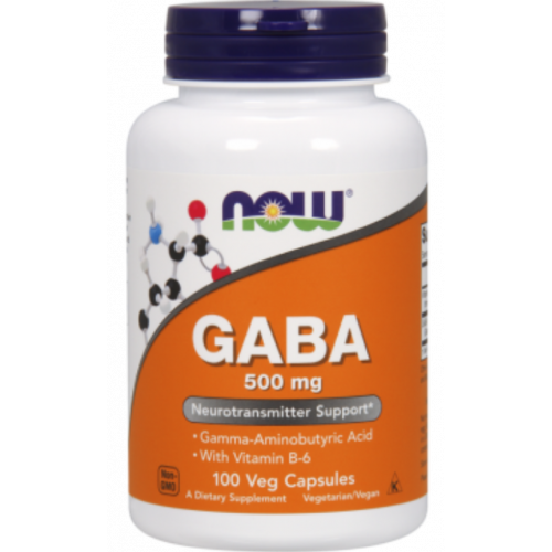 Гамма-аміномасляна кислота (ГАМК) GABA 500mg Now Foods 100 капс