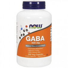 GABA, Гамма-аминомасляная кислота 500mg Now Foods 200 капс