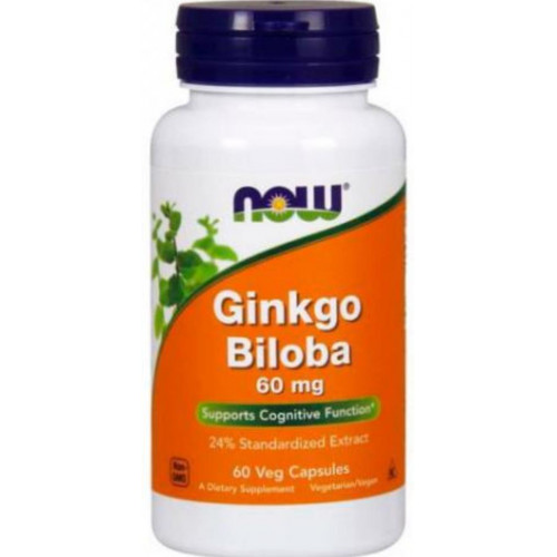Гінкго білоба, Ginkgo Biloba 60mg Now Foods 60 капс