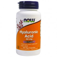 Гіалуронова кислота Now Foods Hyaluronic Acid 50mg 60 капс