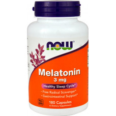 Мелатонин, Melatonin 3mg Now Foods 180 капс