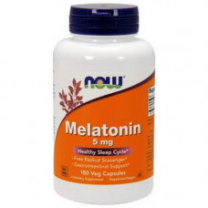 Мелатонин 5 мг, Melatonin 5mg Now Foods 180 капс