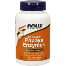Энзимы, Papaya Enzymes Now Foods180 пастилок