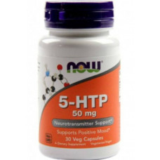5-HTP, 5-гідрокситриптофан 50mg NOW 30 капс