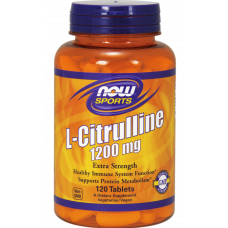 Л-цитрулін, L-Citrulline 1200мг, Now Foods 120 табл