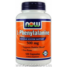 Амінокислота Phenylalanine 500 mg Now Foods 120 капс