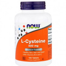 Л-Цистеин, L-Cysteine 500мг Now Foods 100 капсул