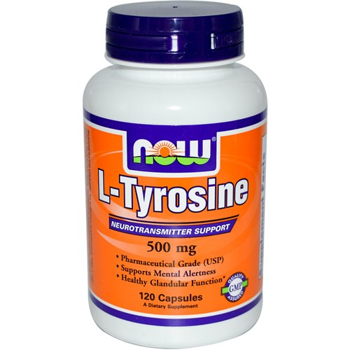 Амінокислота Л-Тирозин, Now Foods L-Tyrosine 500mg 120 капс