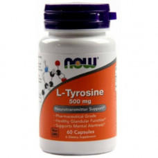 Аминокислота Л-Тирозин, Now Foods L-Tyrosine 500mg 60 капс