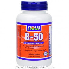 Витамин В50 Now Foods B-50 (100 капсул)