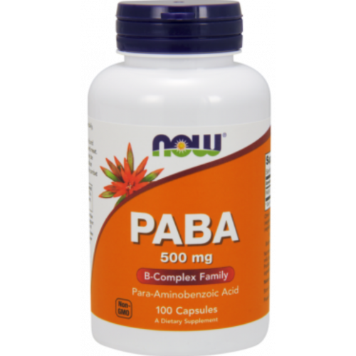 Витамин ПАБК, PABA 500mg Now Foods 100 капс