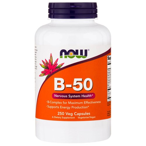 Вітаміни В50, Now Foods B-50 (250 капс)