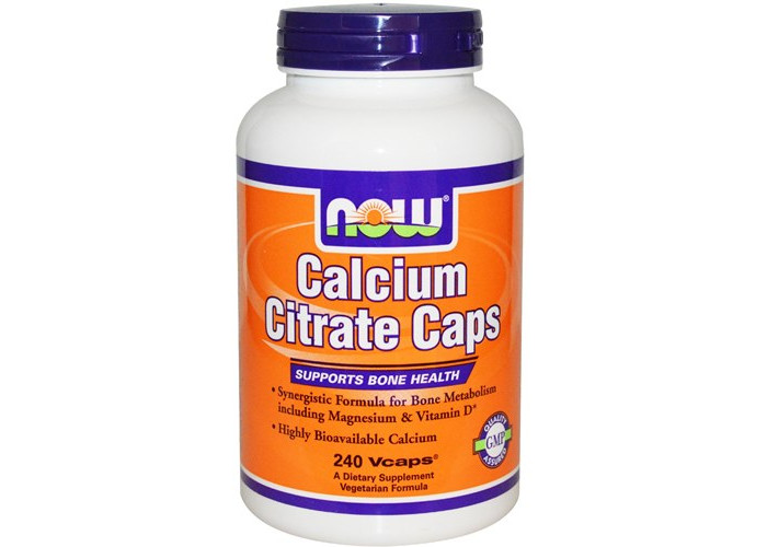 Кальцій Цитрат NOW Calcium Citrate Caps 240 капс