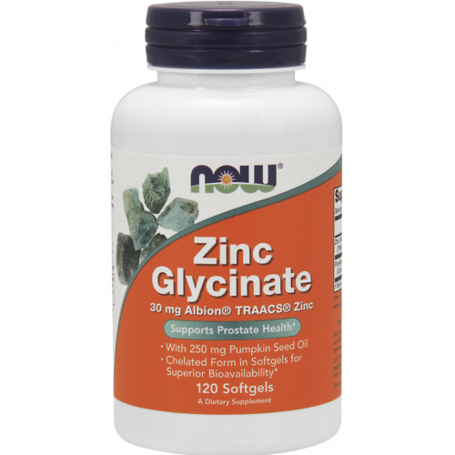 Гліцинат цинку, Zinc Glycinate Now Foods 120 софтгель