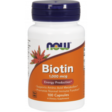Биотин Now Foods Biotin 1000mcg 100 капс