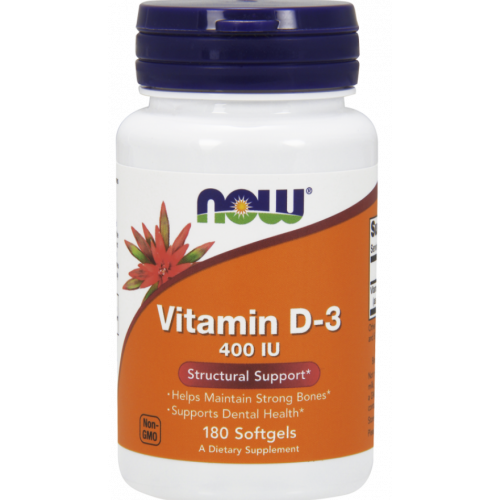 Вітамін Д3 Now Foods Vitamin D-3 400 IU 180 софтгель