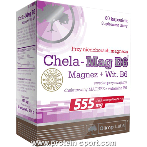 Хелатний Магній та Вітамін В6, Chela-Mag B6 195 капсул