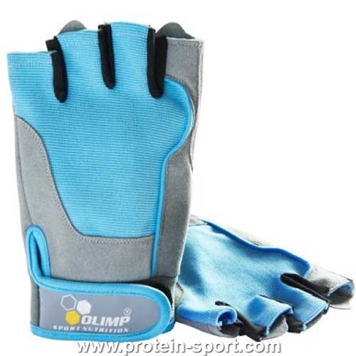Перчатки для фитнеса женские Olimp Hardcore Fitness ONE (цвет голубой) xs