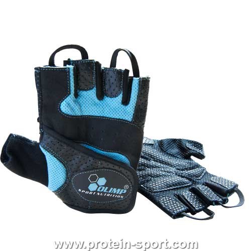 Перчатки для фитнеса Olimp Hardcore Fitness STAR (цвет голубой) xs
