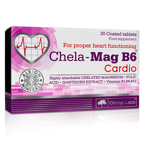 Вітаміни для серця та нервової системи, Chela-Mag B6 Cardio 30 таблеток