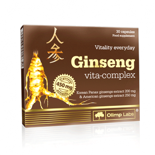 Комплекс вітамінів та Екстракт женьшеню, Ginseng vita-complex Olimp 30 капсул