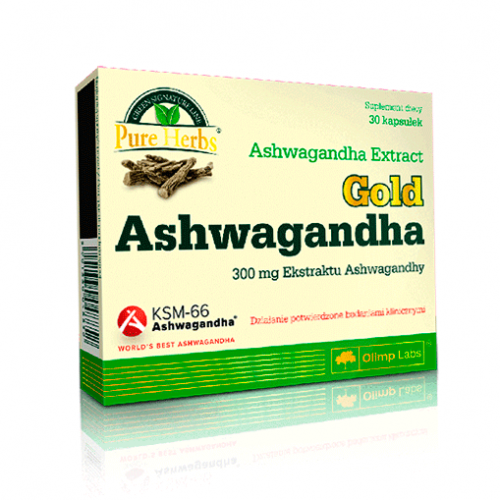 Ашваганда, Gold Ashwagandha 30 капсул