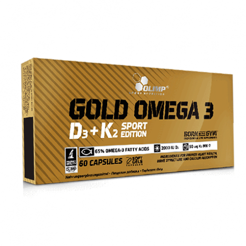Омега 3, Gold Omega-3 D3+K2 Sport Edition Olimp 60 капсул