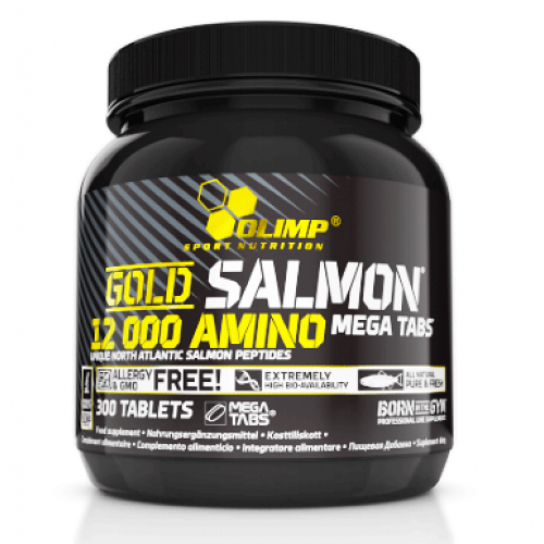 Gold Salmon 12000 Amino Olimp mega tabs 300 таблеток
