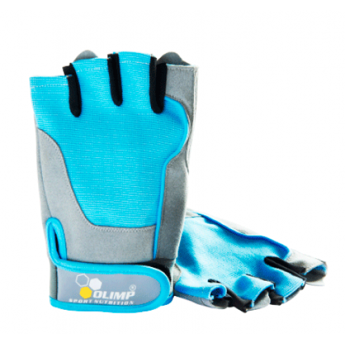 Перчатки для фитнеса, Hardcore Fitness ONE (цвет голубой) S