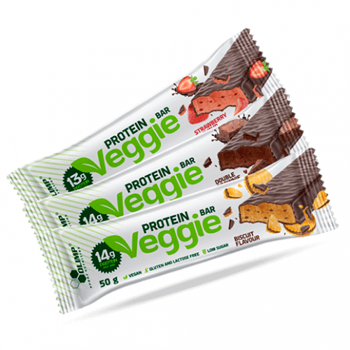 Протеїновий батончик Olimp Veggie Protein Bar 50 г подвійний шоколад